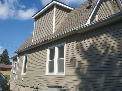 New siding on a residence in Bettendorf, IA.
