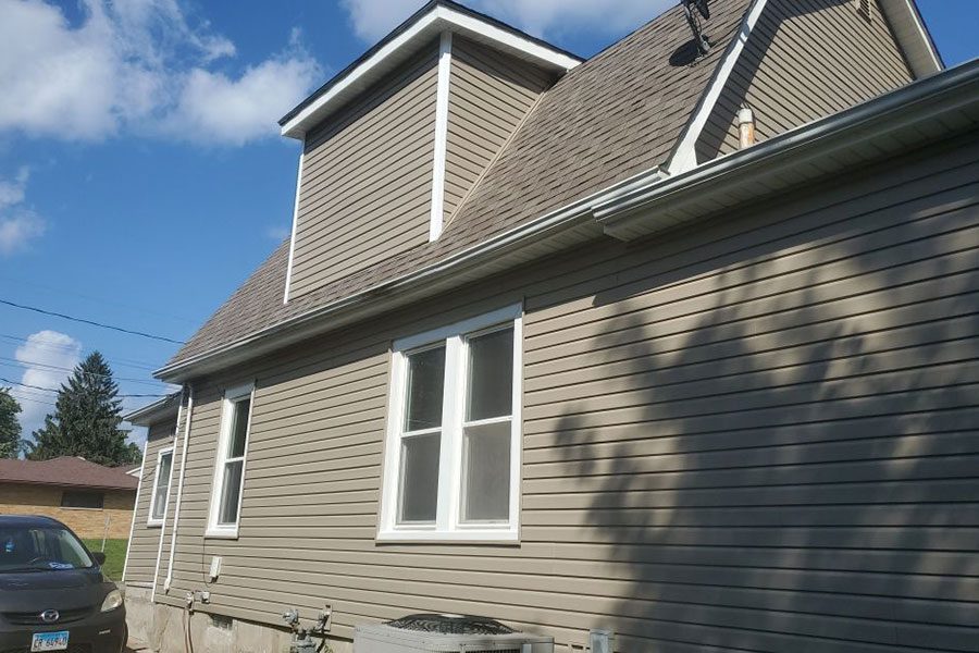New siding on a residence in Bettendorf, IA.