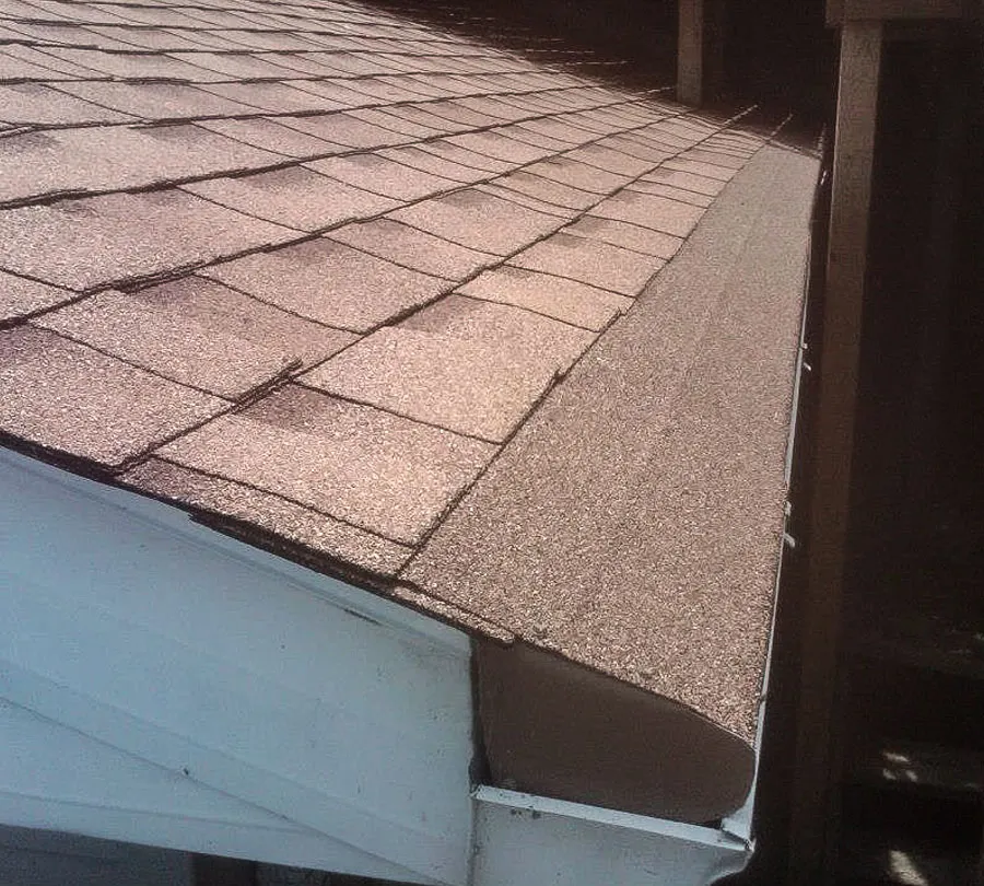 Storm Damage Roof Repair needed from damaged shingle