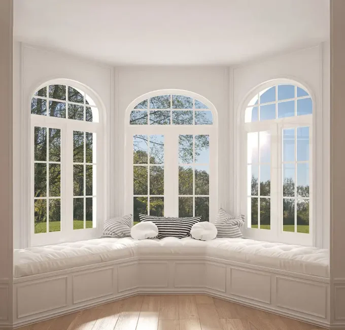 bay window installed by a window installation contractor near the quad cities