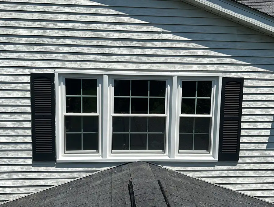 exterior view of a casement window with rungs quad cities