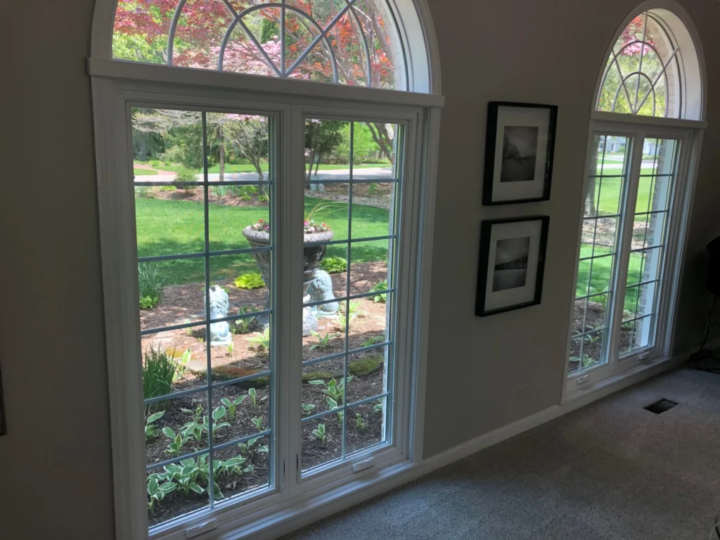 double-hung window installed
