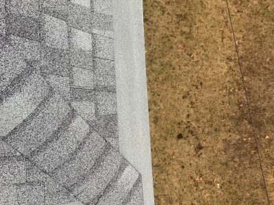 rock island gutter installation - new corner roof and gutter, after