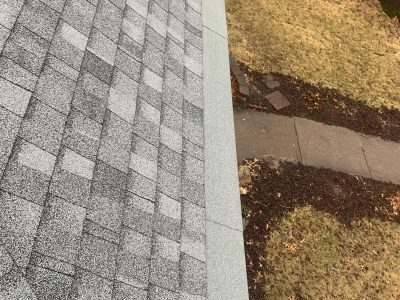 rock island gutter installation - top house gutter, before - 2