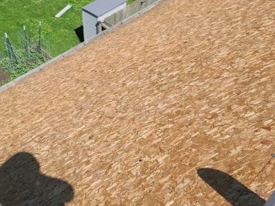 bettendorf roofing replacement - old roof being removed, during