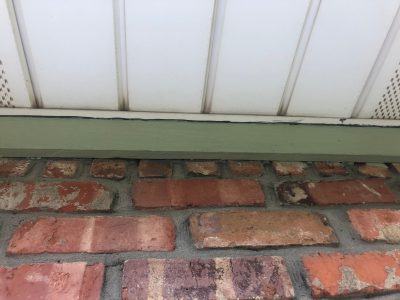 geneseo home improvement - old soffit and fascia, before - 2