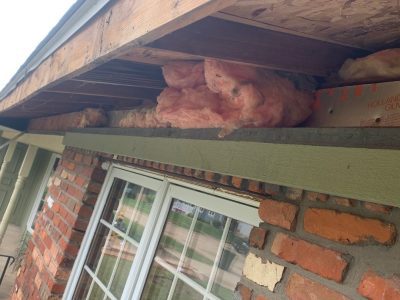 geneseo home improvement - replacing old gutters, during