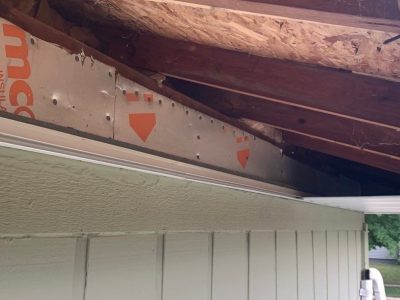 geneseo home improvement - replacing old gutter system, during - 2
