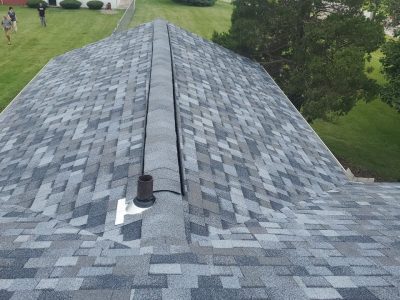 aledo roofing installation - new roof peak, after