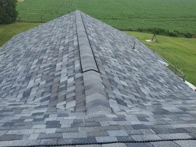 aledo roofing installation - new roof peak, after - 3