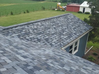 aledo roofing installation - new roof side of house, after