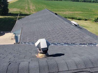 aledo roofing installation - top of old roof, before - 3