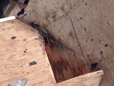 bettendorf roofing replacement - new roof layer being installed, during