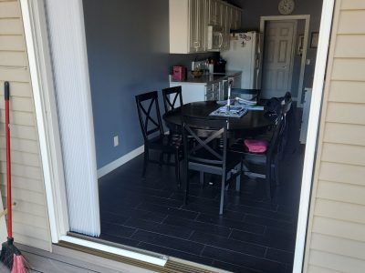 bettendorf patio door replacement - exterior frame without doors, before