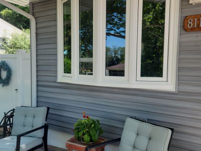 rock island bay window replacement - finished exterior - 2