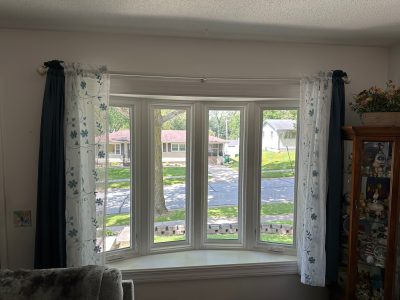 rock island bay window replacement - finished interior