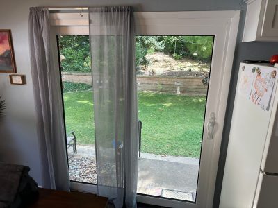 rock island patio door installation - finished interior doors