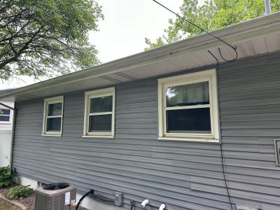 rock island window replacement - exterior, before