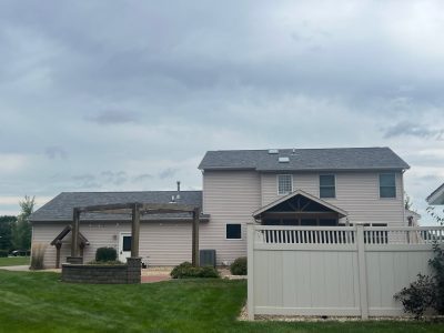 davenport roofing replacement - exterior back of house, after - 3