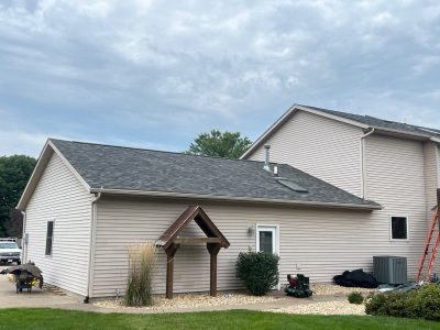 davenport roofing replacement - exterior back of house, after - 2