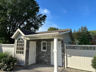 davenport roofing replacement - exterior guest house, before