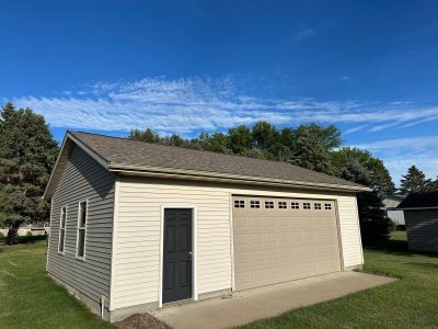 davenport roofing replacement - exterior detached garage, before