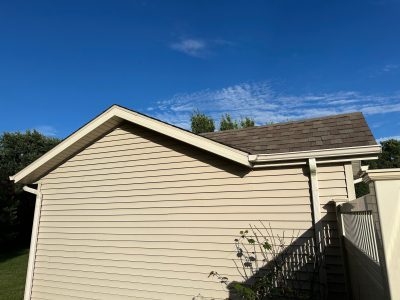 davenport roofing replacement - exterior side of house, before