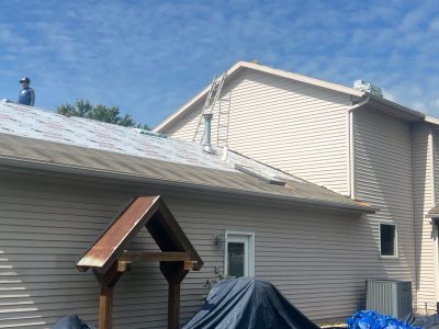 davenport roofing replacement - exterior roof, during - 2