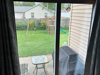 davenport patio door replacement - finished interior