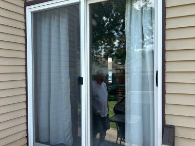 davenport patio door replacement - before starting exterior