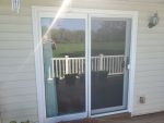 east moline patio door installation - exterior new glass patio door, after