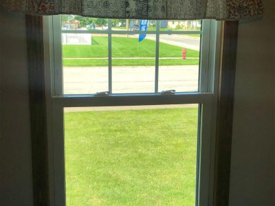 walcott window replacement - inside view of old kitchen window, before