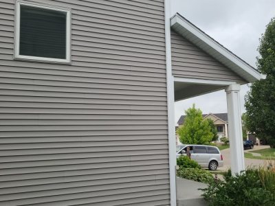 davenport roofing installation - side view of house with new roof, after