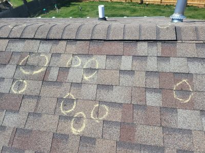 davenport roofing replacement - damaged roof shingles, before