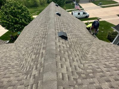 davenport roofing replacement - new peak of roof, after