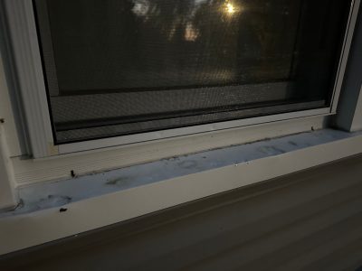 aledo roofing installation - cracked edge of roof, before