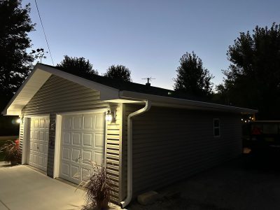 aledo roofing installation - garage of single-family house, before