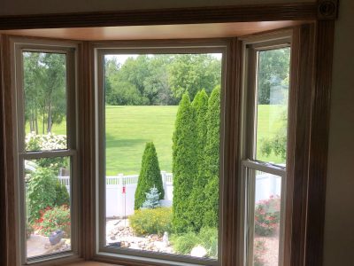 blue grass window replacement - inside view of new large bay window, after