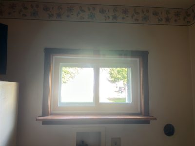 Andalusia Window Installation - inside mini slider window, after