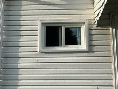 Andalusia Window Installation - outside mini slider window, after