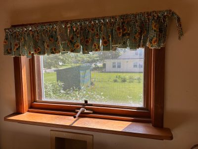Andalusia Window Installation - inside crank window, before
