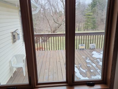swisher window installation - indoor view of new long kitchen windows, after