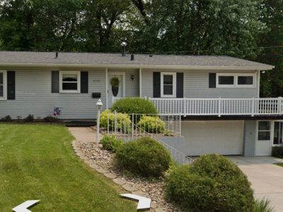 east moline window replacement - street view of gray ranch-style home, before