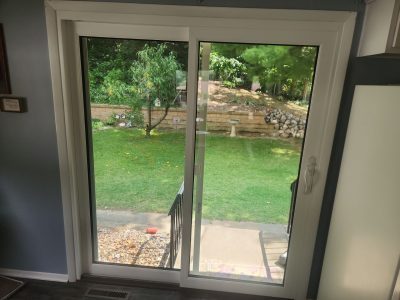 Rock Island Patio Door Installation - inside, before
