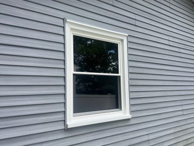 Rock Island Window Installation - outside window, after