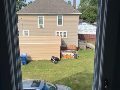 Kewanee Window Replacement - inside window, during