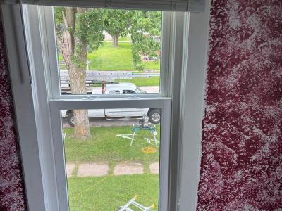 Fulton Window Installation - inside window downstairs, after