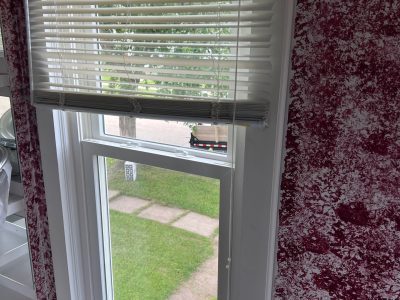 Fulton Window Installation - inside window, after