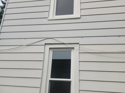 Fulton Window Installation - outside side windows, after