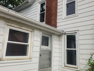 Fulton Window Installation - outside rear porch windows, after